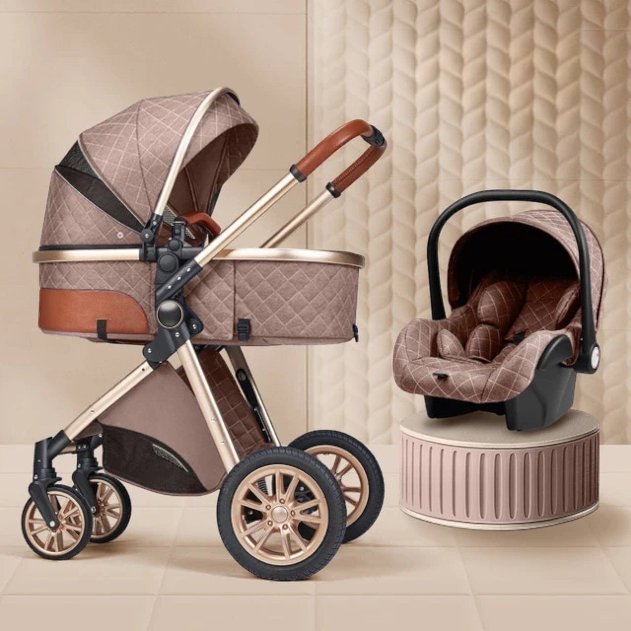 Timeless 3-in-1 Stroller Accessories + Essentials USAdrop Khaki 