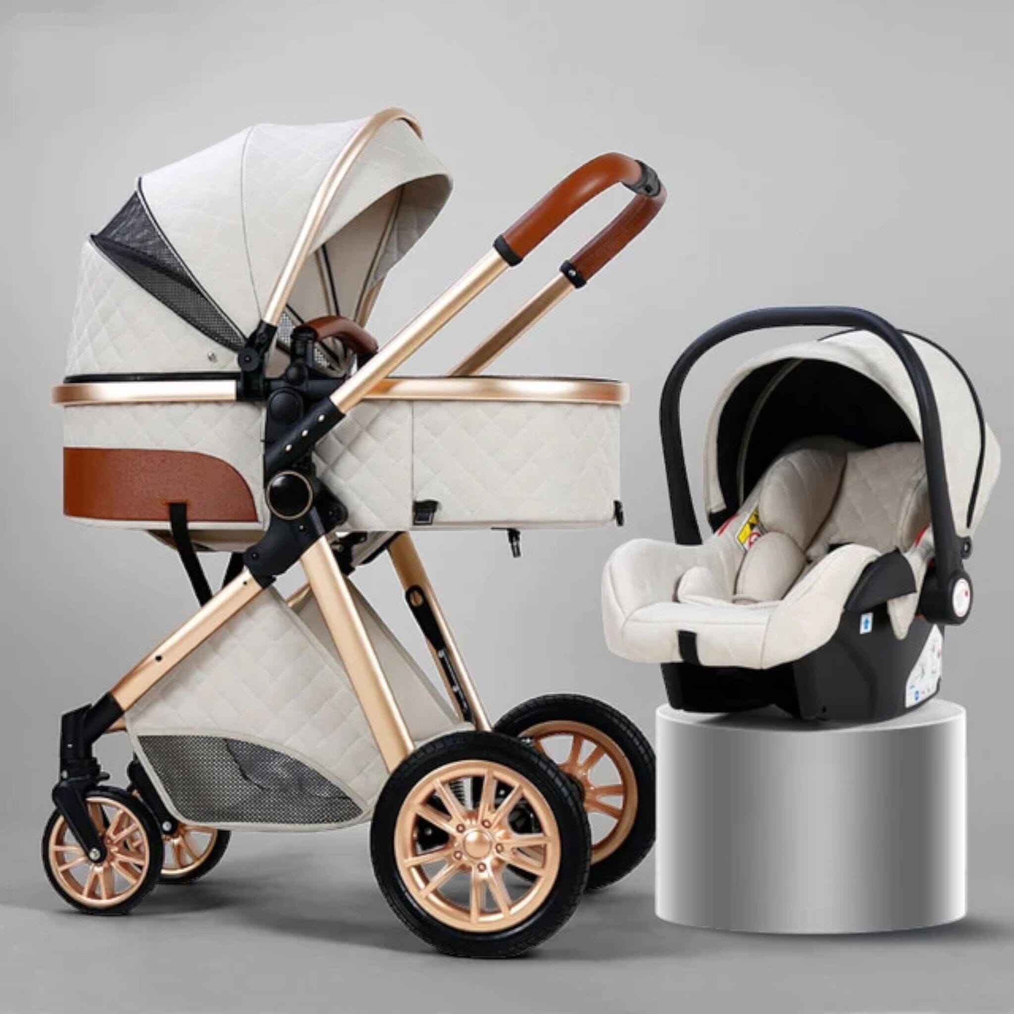 Luxurious 3 in 1 Baby Pram Baby Accessories Essentials Prams