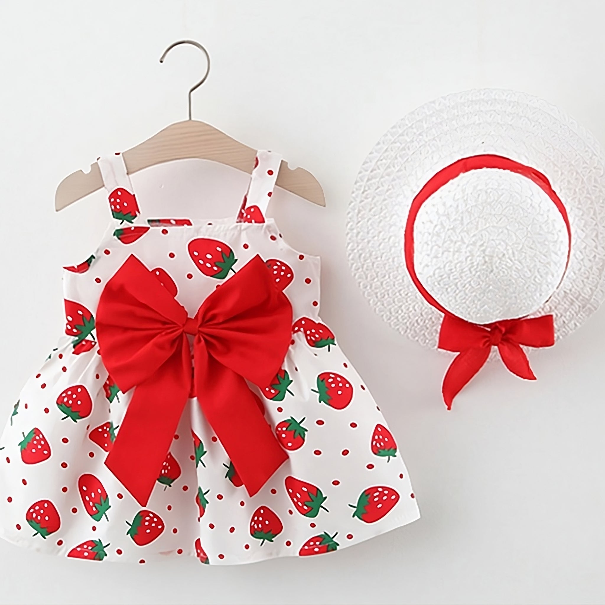 Summer Berry Dress Girls Clothing Baby Boujee Red 12-18M 