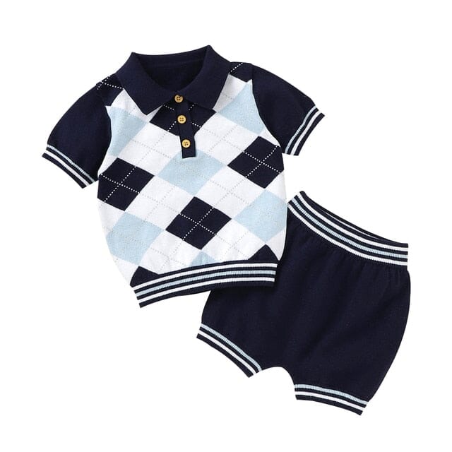 Little Golfer Set Newborn + Infant USAdrop Royal Blue 12-18M 