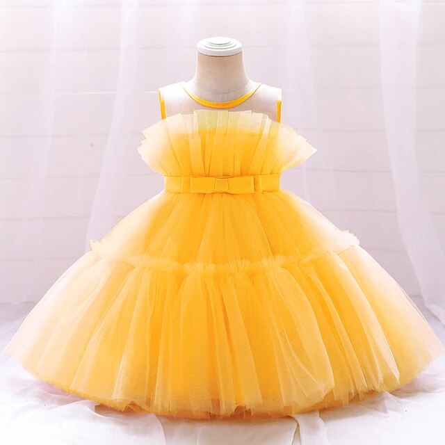 Princess Tutu Dress Girls Clothing Baby Boujee Yellow 9M 