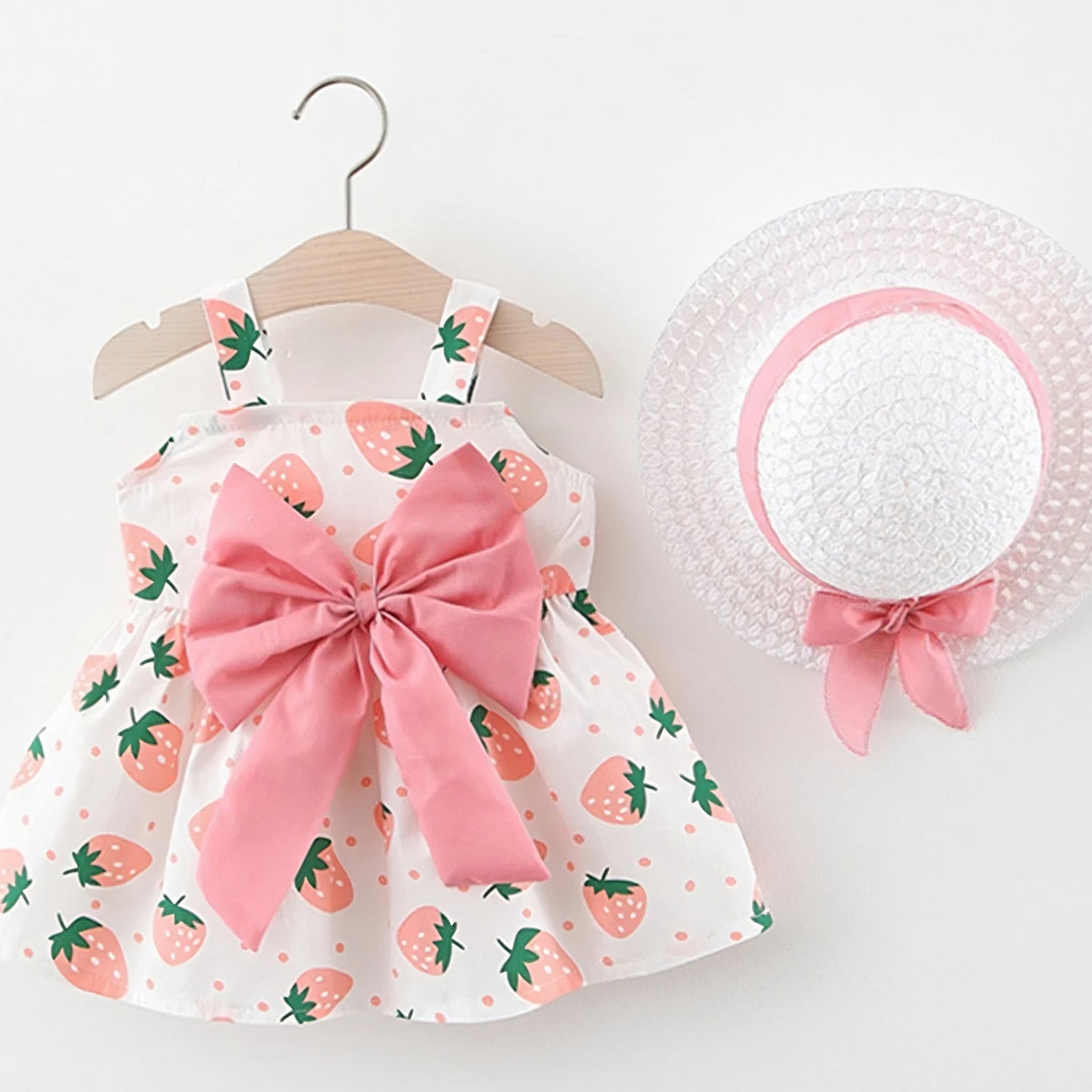 Summer Berry Dress Girls Clothing Baby Boujee Pink 9-12M 