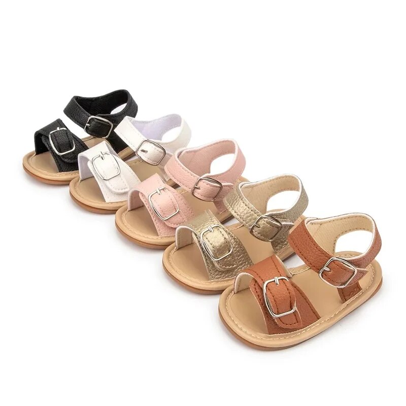 Sunny-Buckle Baby Sandals Shoes + Socks Baby Boujee 