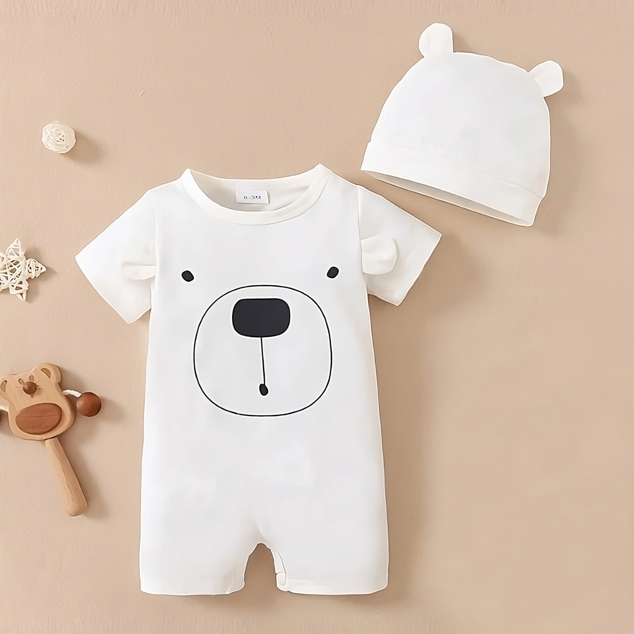 Bear Hugs Duo Baby & Toddler Clothing Baby Boujee White 0-3M 