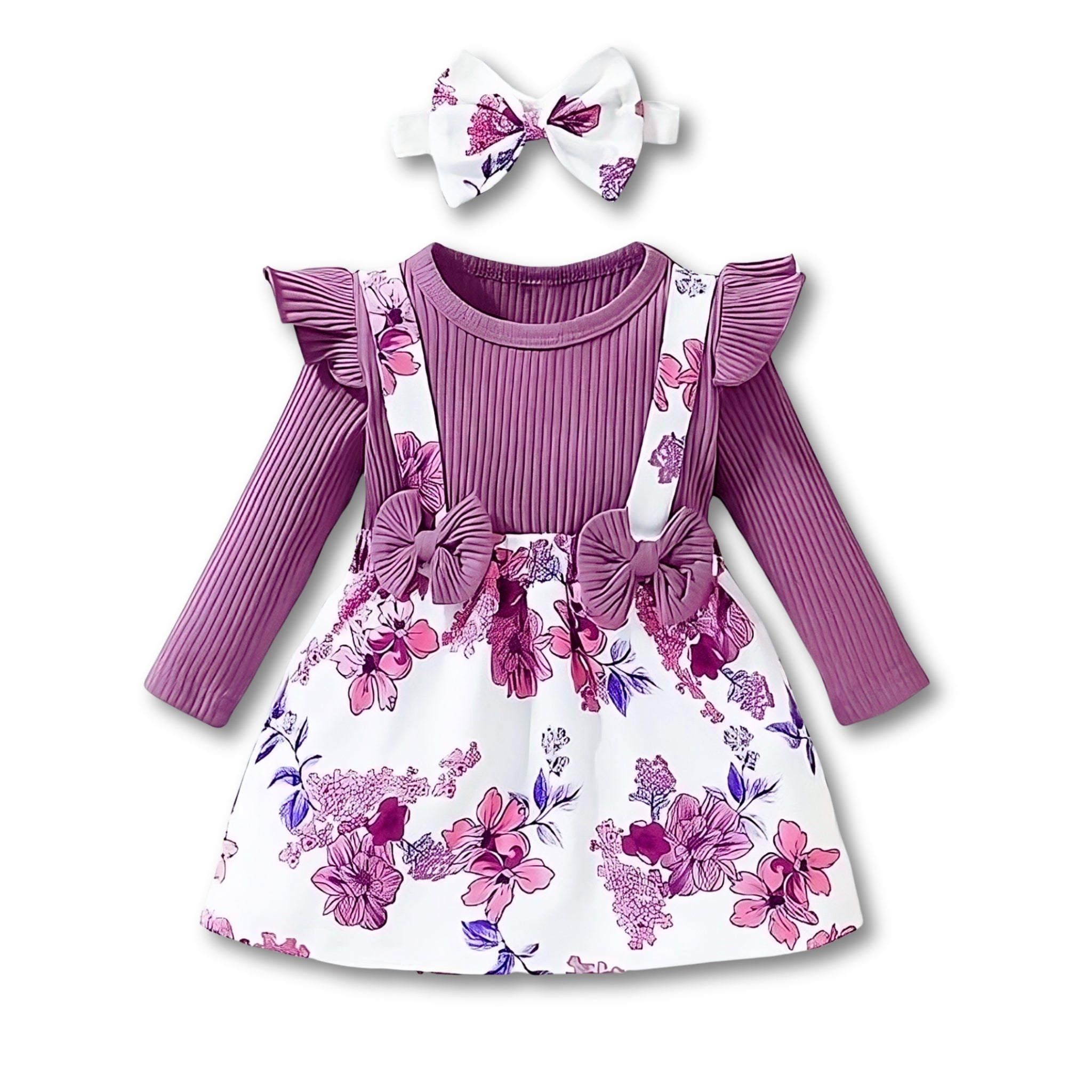 Blossom Princess Dress Girls Clothing Baby Boujee Violet 3-6M 