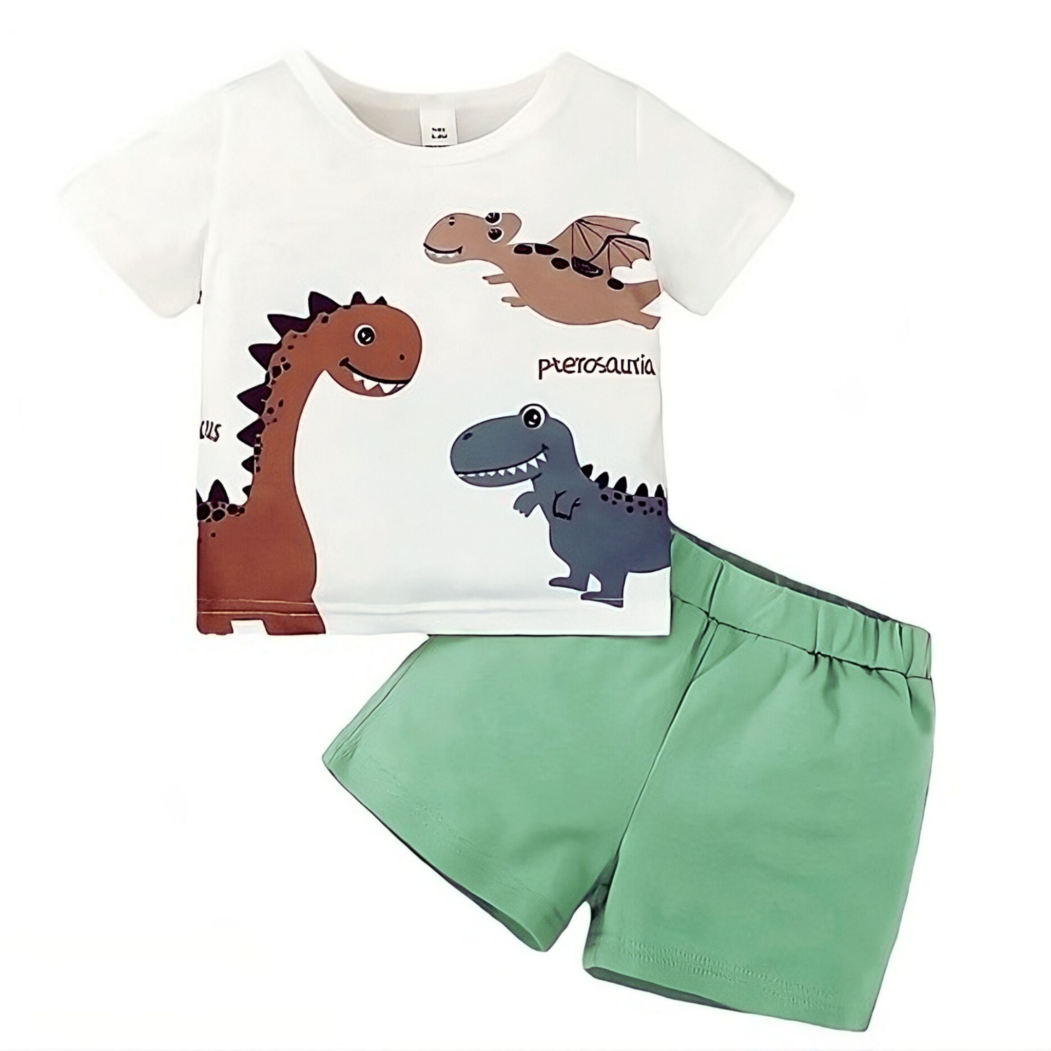 Dino Delight Outfit Boys Clothing Baby Boujee Surf Green 6-9M 