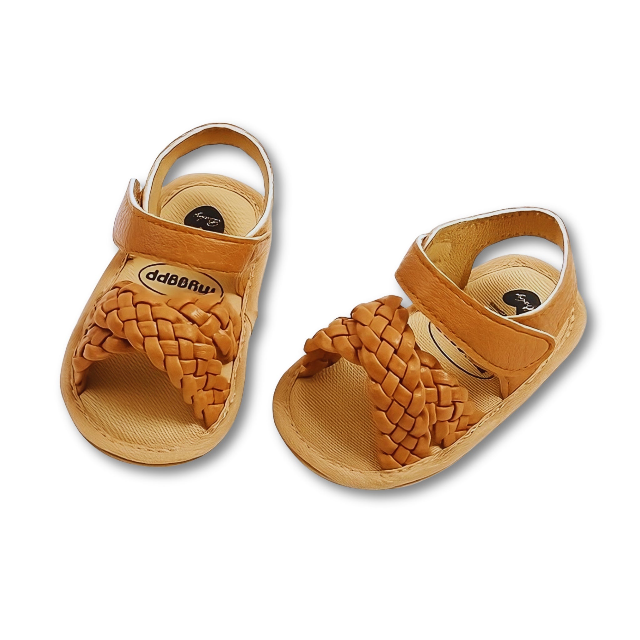 Braided Sandals baby shoes Baby Boujee Brown 0-6M 