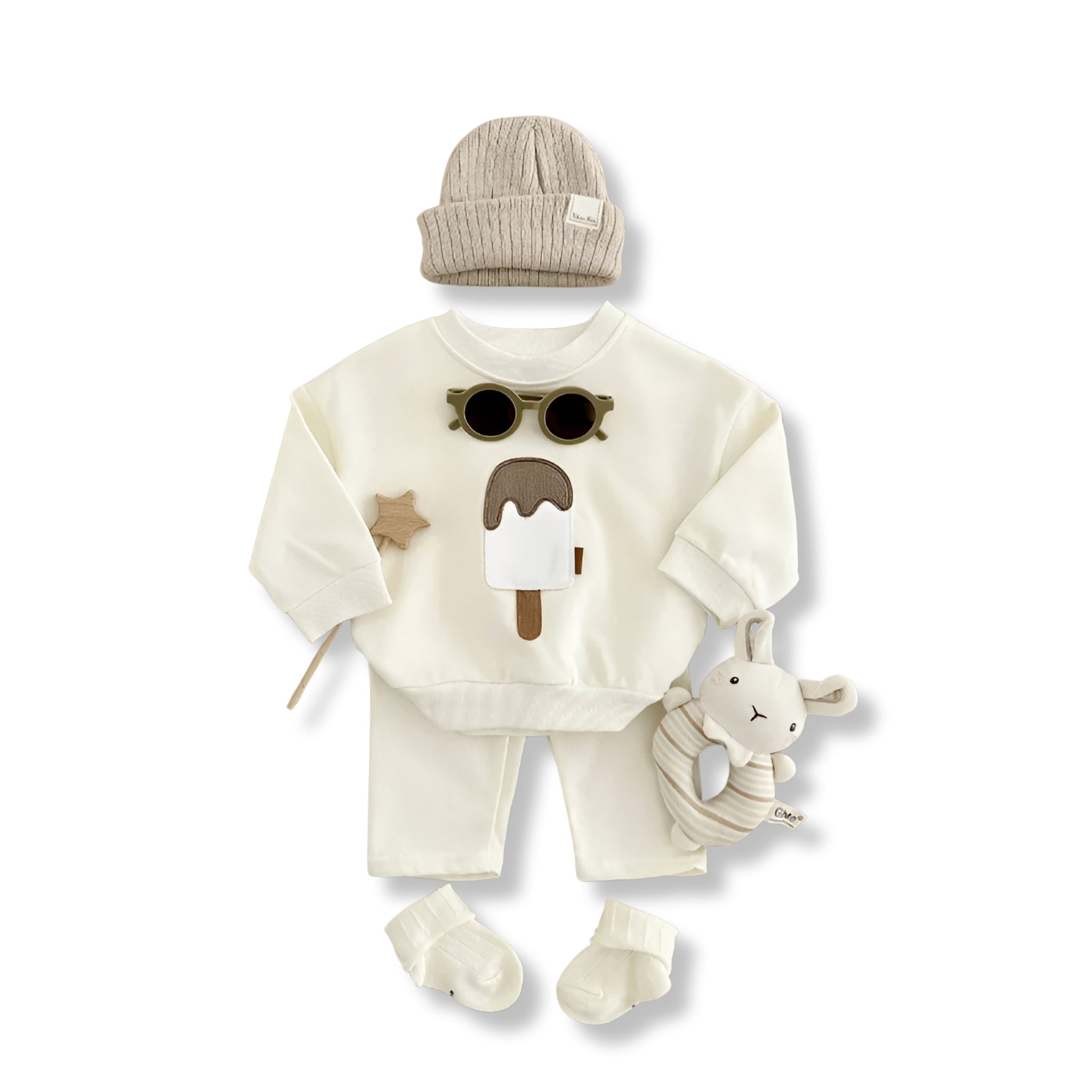 Ice Cream Dream Boys Clothing Baby Boujee Off White 9-12M 