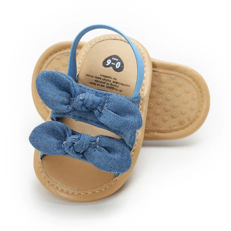 Sweet Summer Sandals Baby Boujee Light Denim Blue 0-6M 