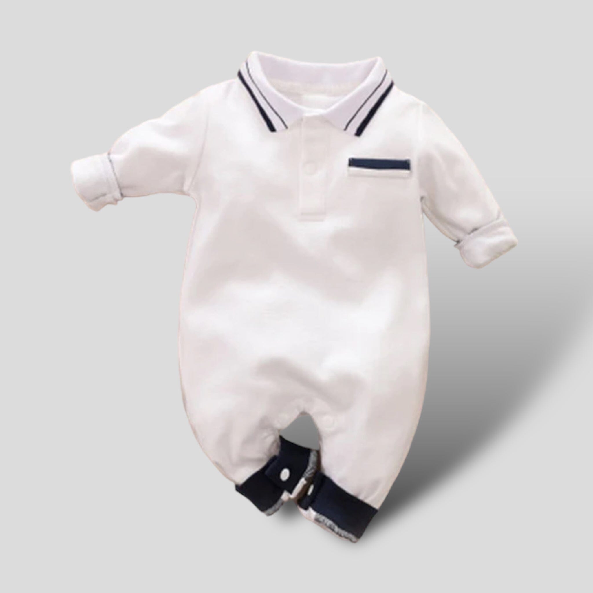 Dream Luxe Jumpsuit Newborn + Infant USAdrop White 0-3M 