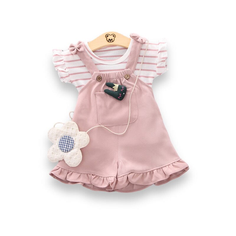 Sweetheart Set Girls Clothing Baby Boujee Pink 6-12M 