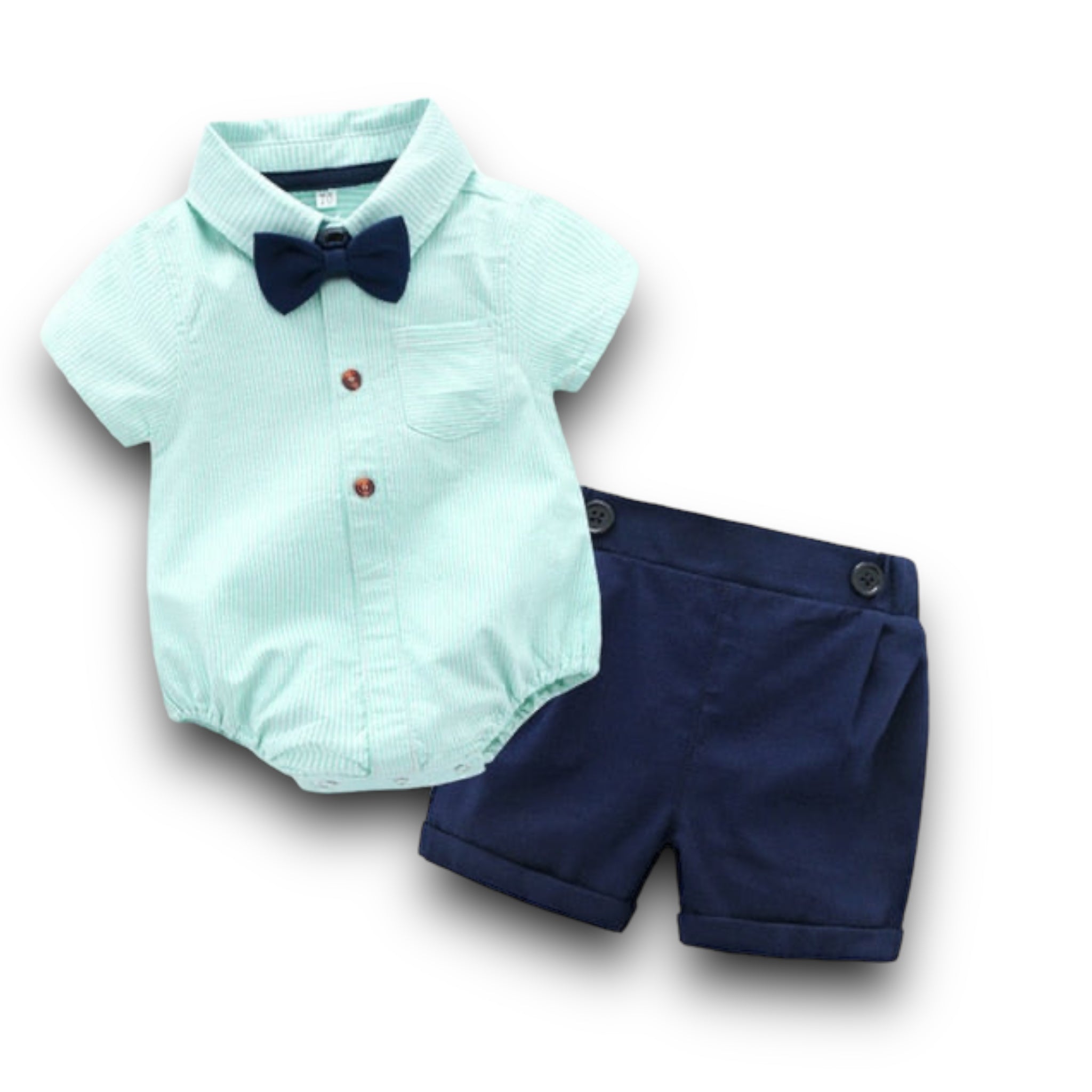 Dapper Dude Set Newborn + Infant Baby Boujee Light Blue 3M 