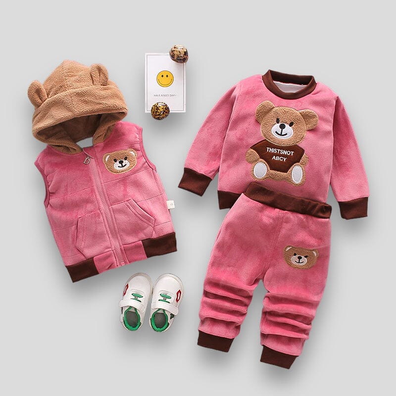 Little Girls Charmers Tracksuit Set Girls Clothing Baby Boujee Rose Pink 5Y 