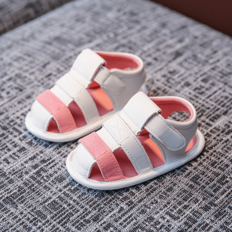 Elite Baby Sandles Shoes + Socks USAdrop Pink + White 4.3"/11CM 