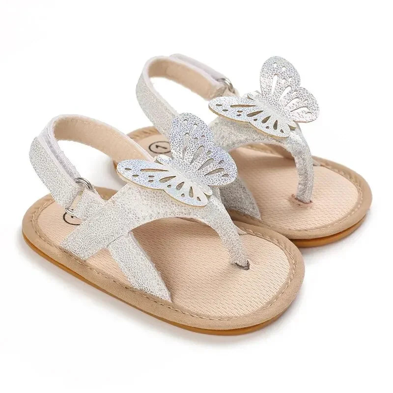 Butterfly Sandals Baby Boujee White 0-6M 