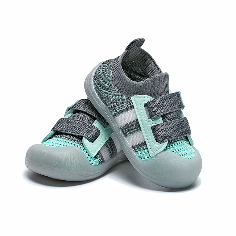 Breezy Baby Kicks Baby Boujee Grey + Green 14" (11.5cm) 