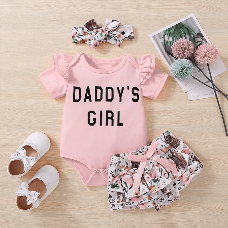 Daddy's Girl Romper Girls Clothing Baby Boujee 