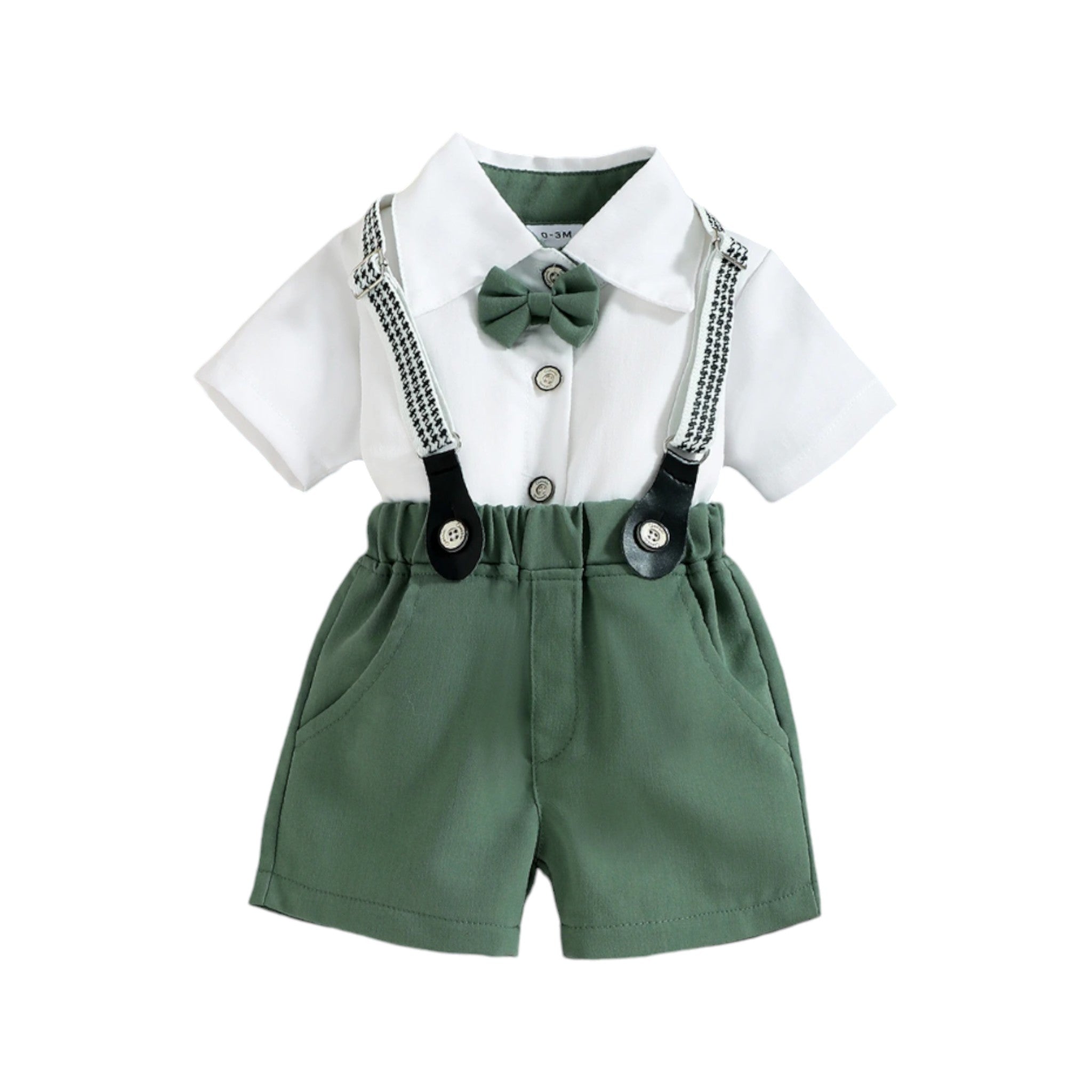 Charming Chub Boys Clothing Baby Boujee Green 0-3M 