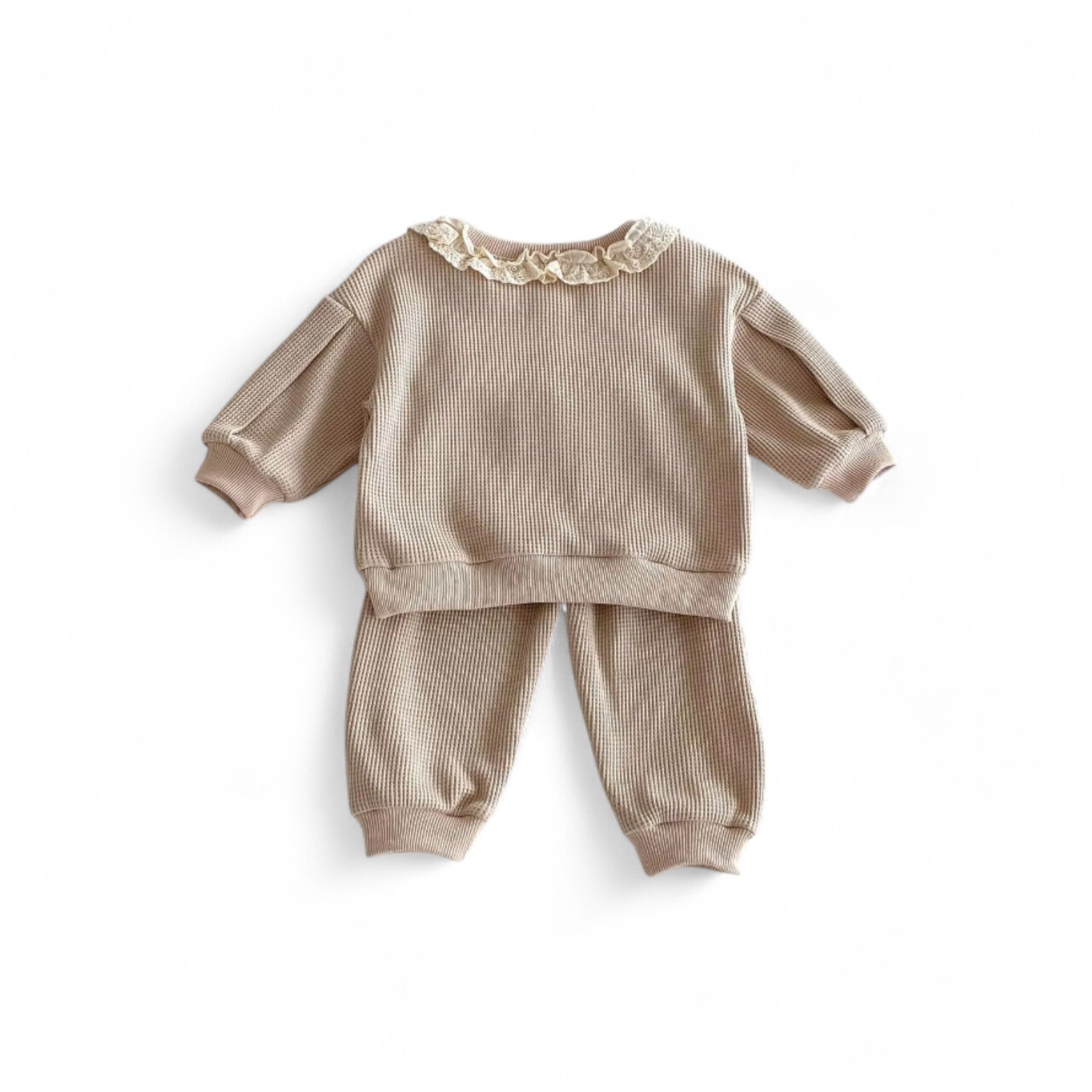 Autumn Lace Look Baby Boujee Khaki 3-6M 