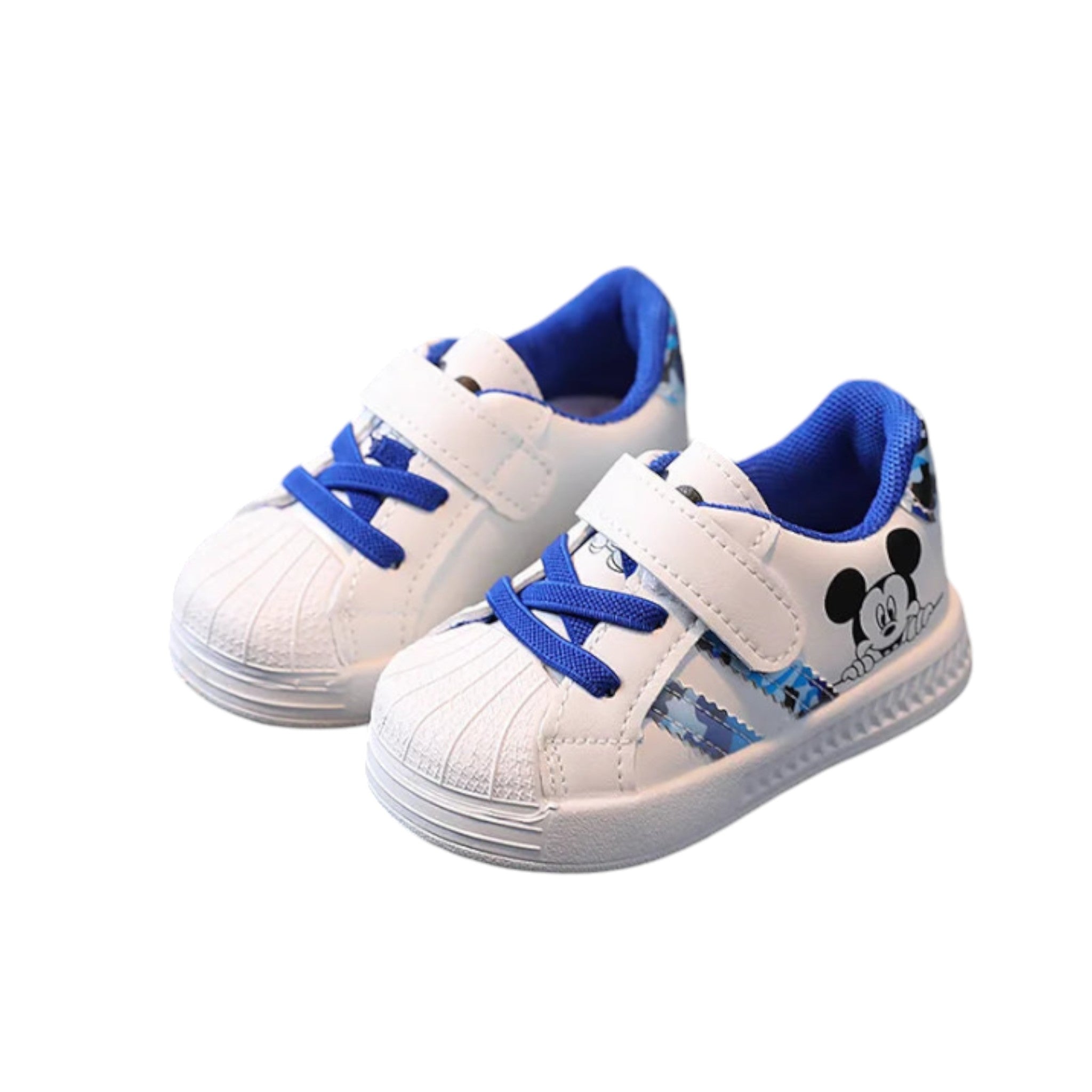 Mickey Adventure Sneakers Baby Boujee White + Blue 6-12M 