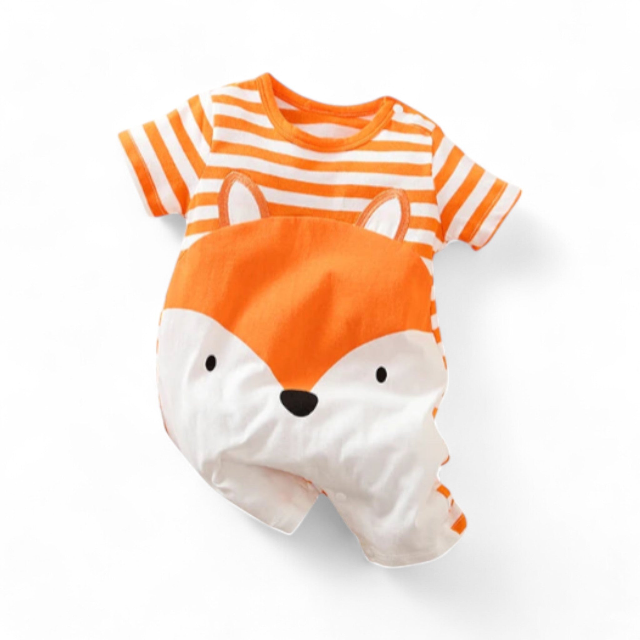 Foxie Fun Bodysuit Baby Boujee Orange + White 0-3M 