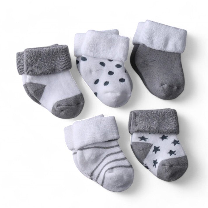 Playful Feet Socks Shoes + Socks Baby Boujee Grey 0-3M 