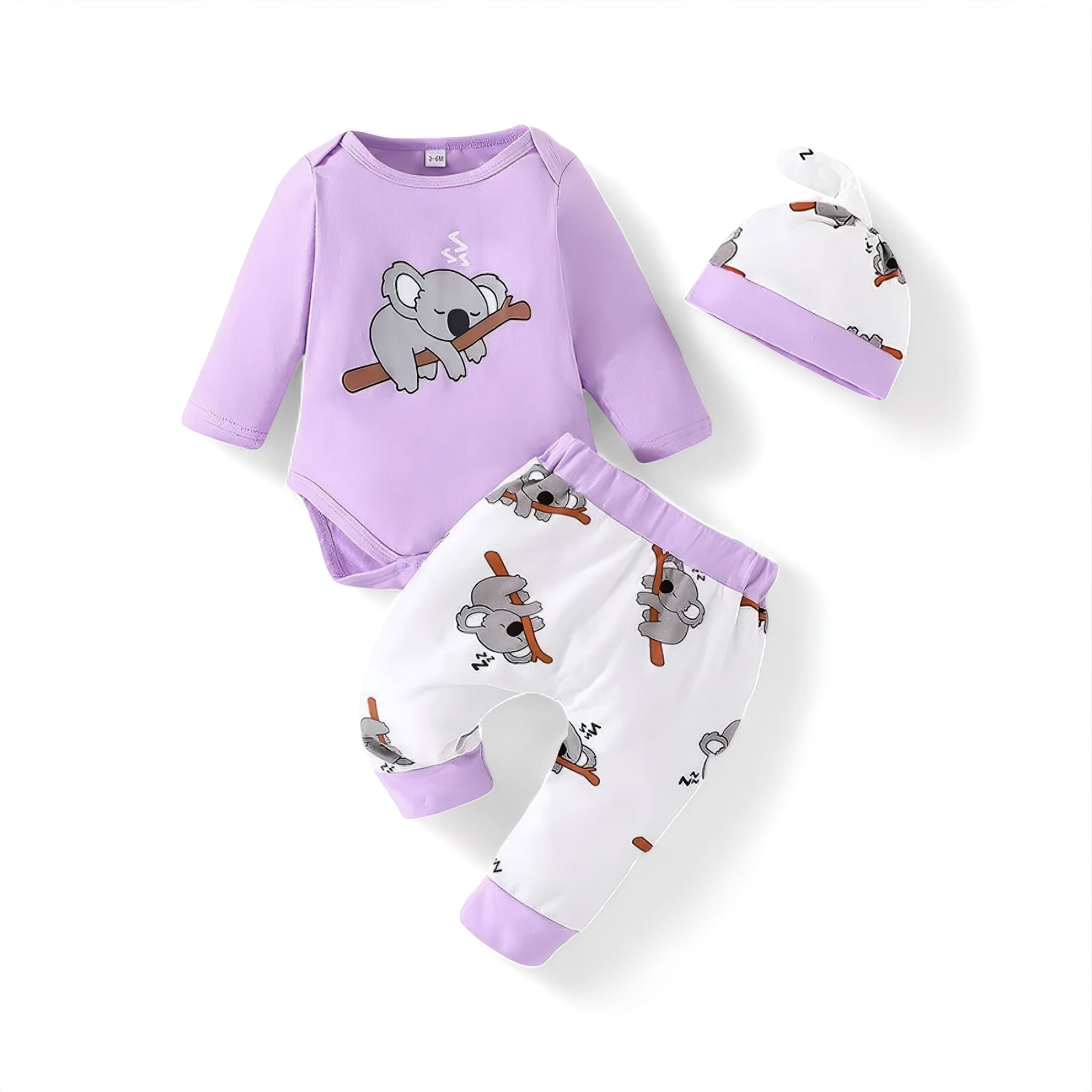 Koala Cuddles Baby Boujee Purple 0-3M 