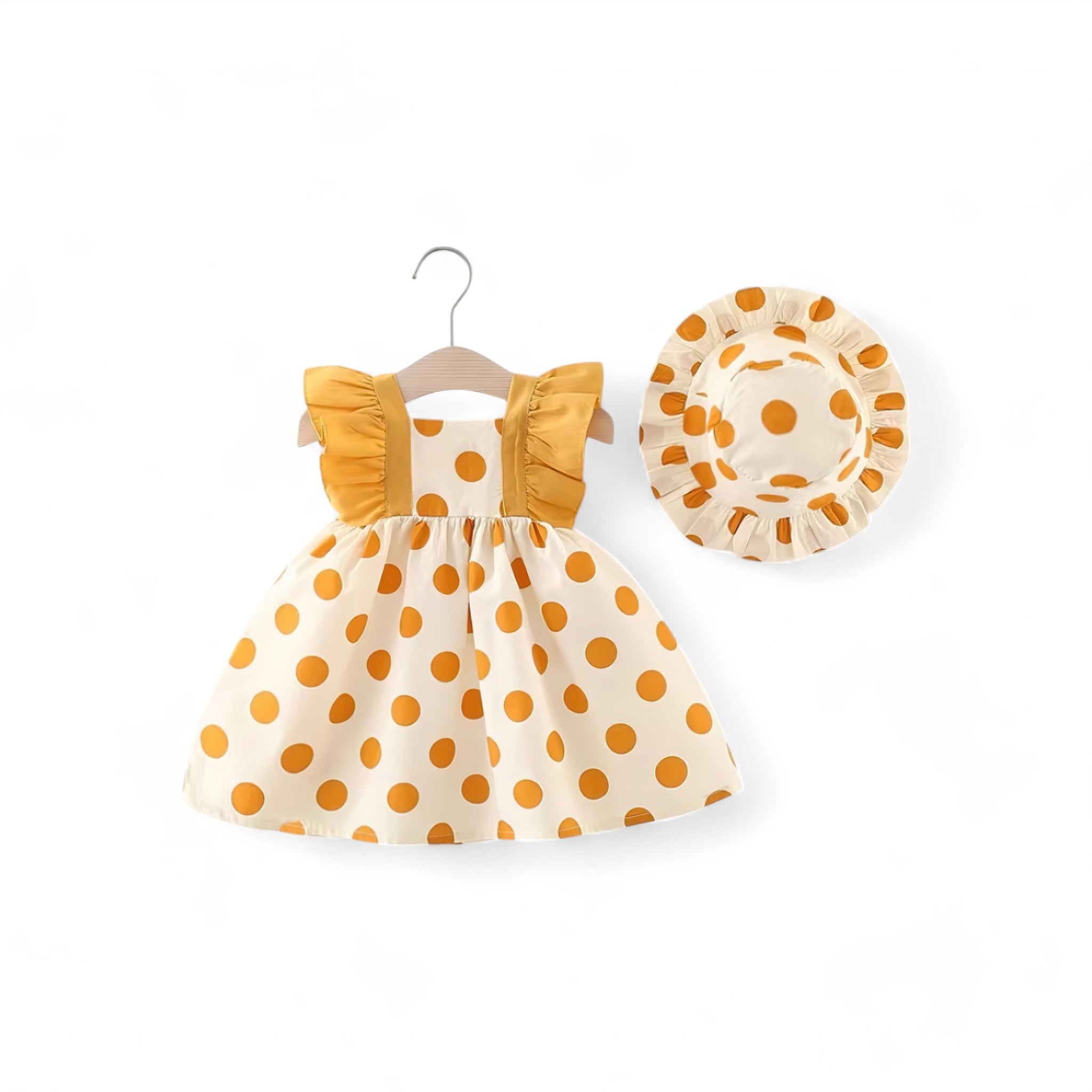 Sweet Lace Outfit Baby Boujee Yellow 0-6M 