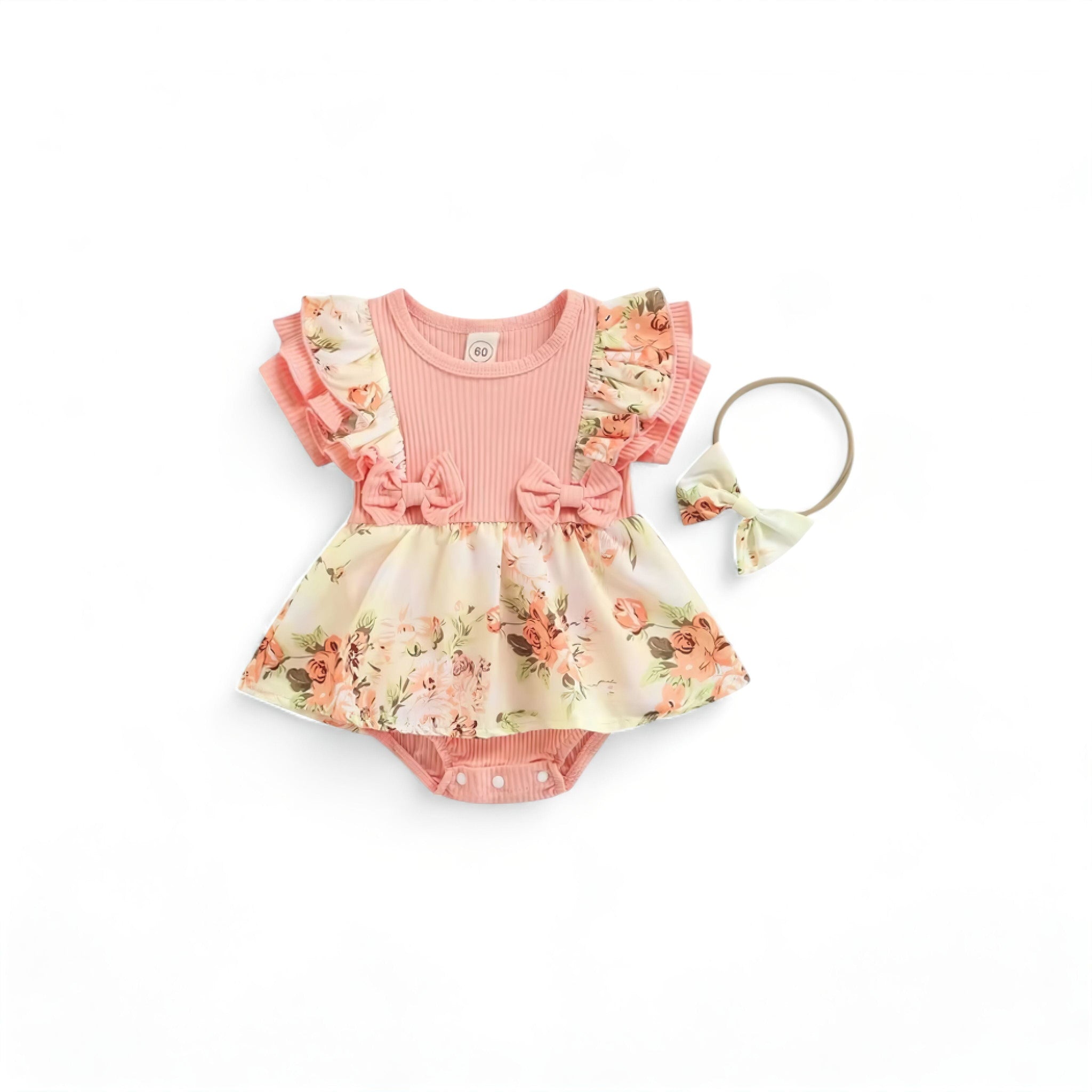 Floral Play Dress Baby Boujee Pink 0-3M 