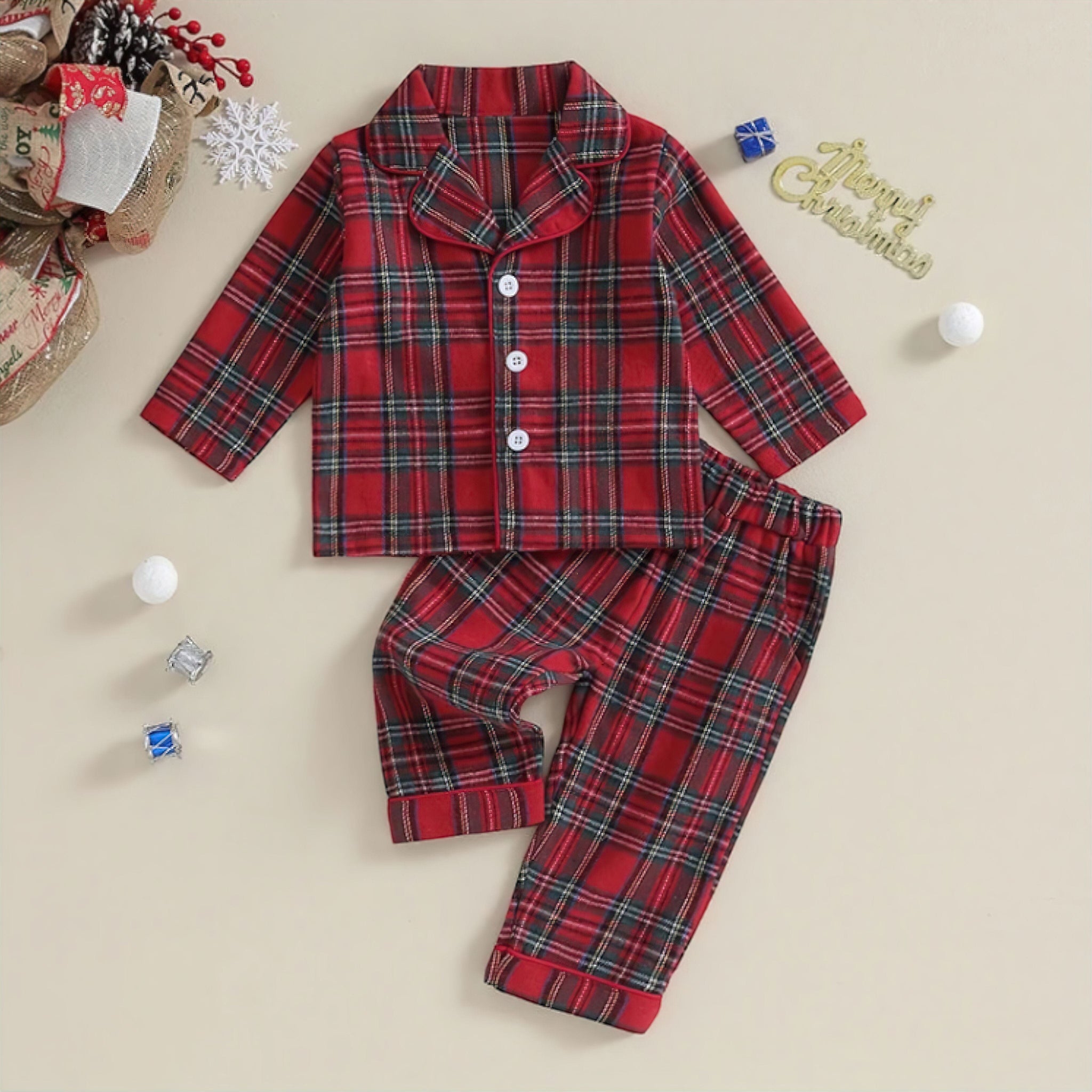 Plaid Comfort Pajamas Baby Boujee 