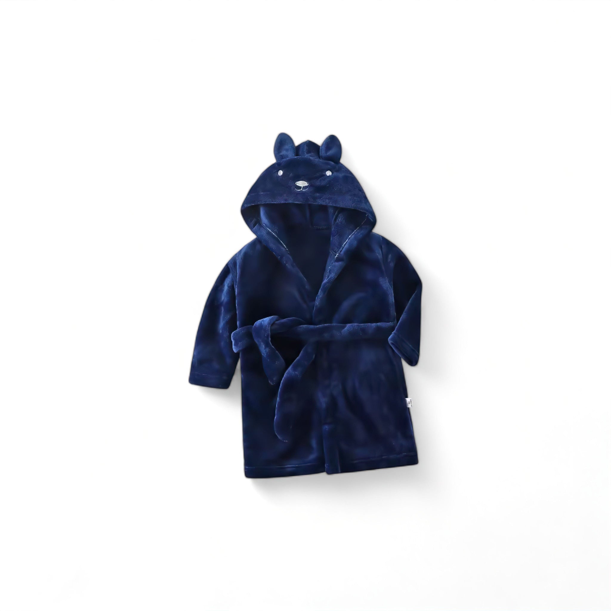 Fluffy Bunny Robe Baby Boujee Blue 2-3T 