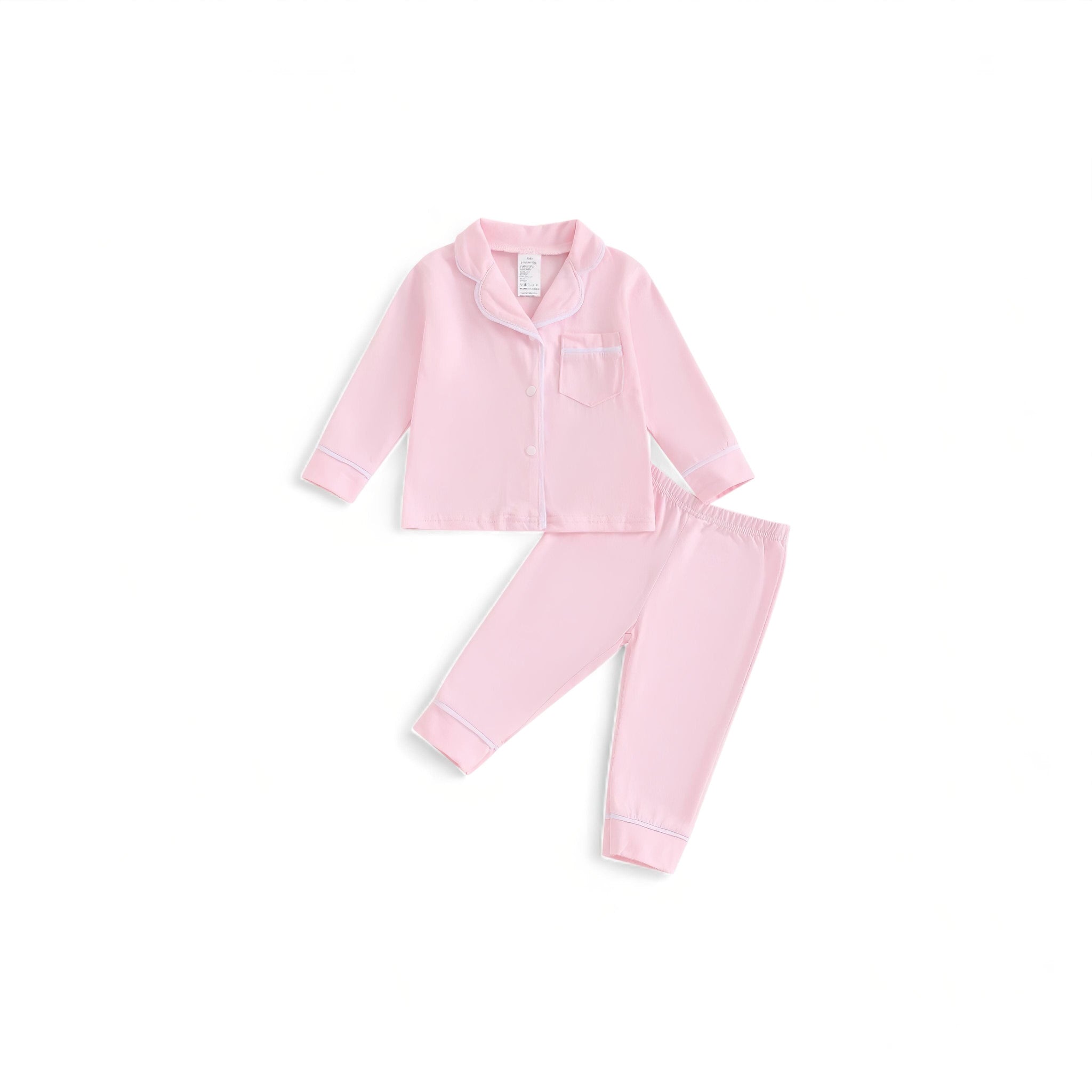 Comfy Button Pajamas Baby Boujee Pink 6-12M 