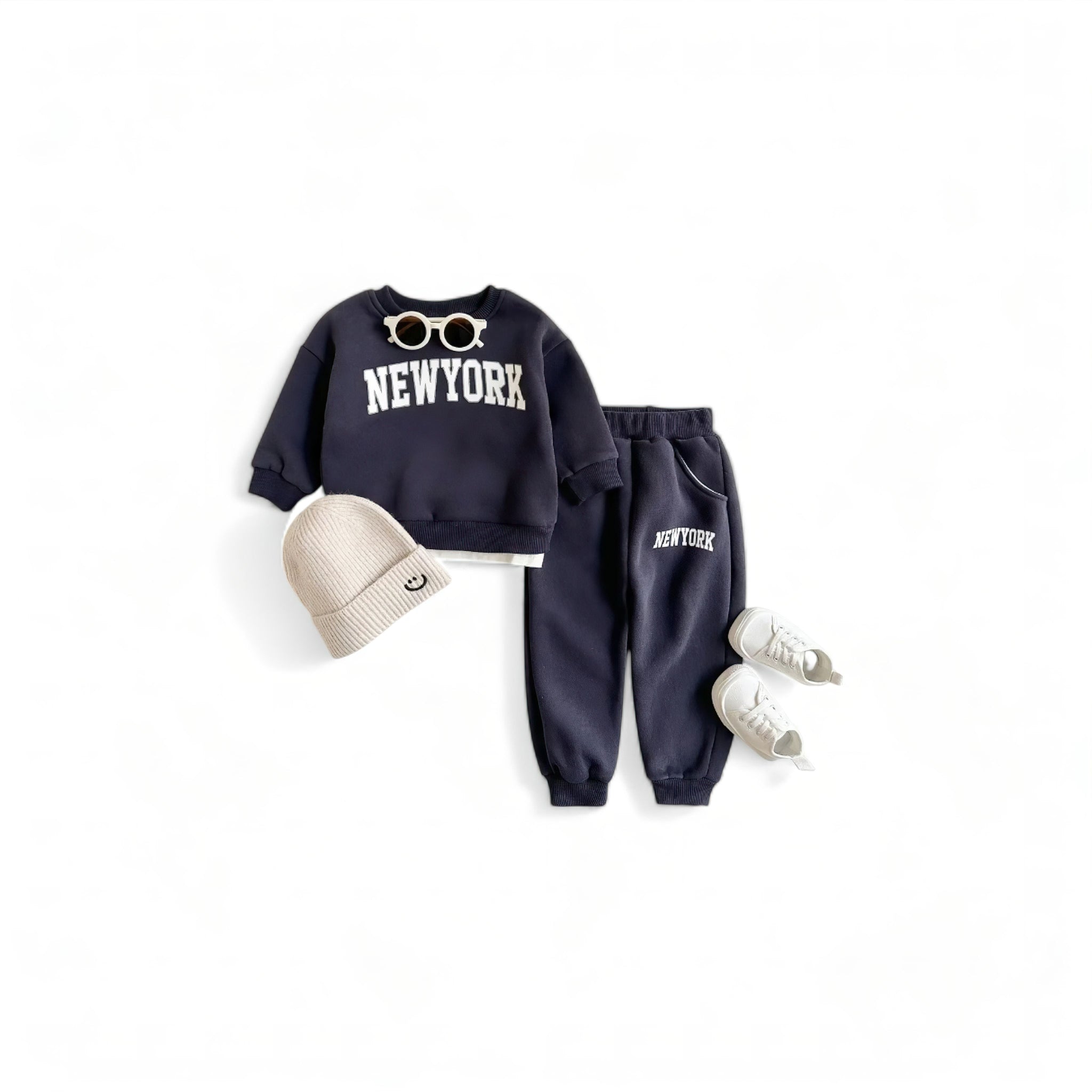 New York Set Baby Boujee Navy Blue 6-12M 