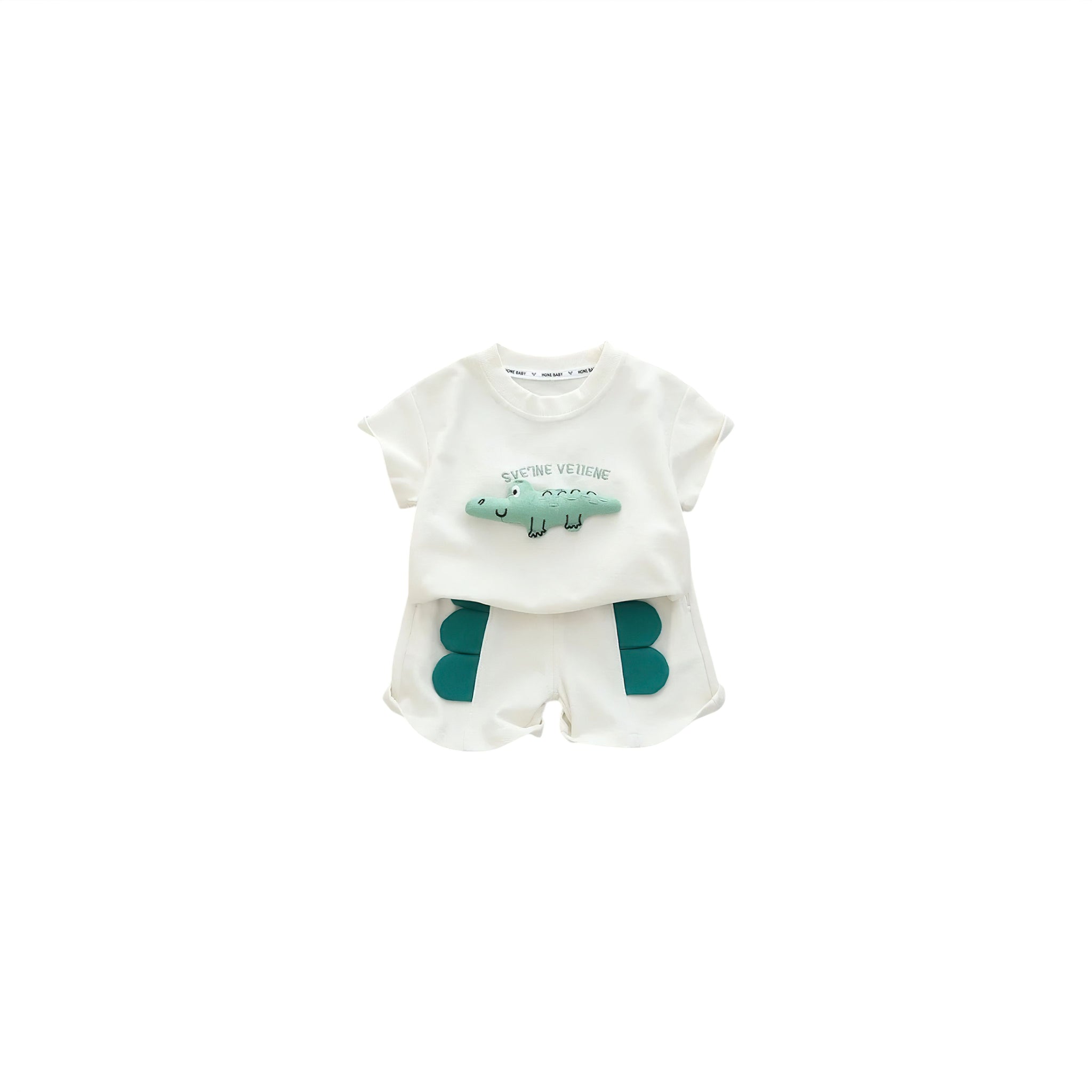 Dino Track Set Baby Boujee White 9-12M 