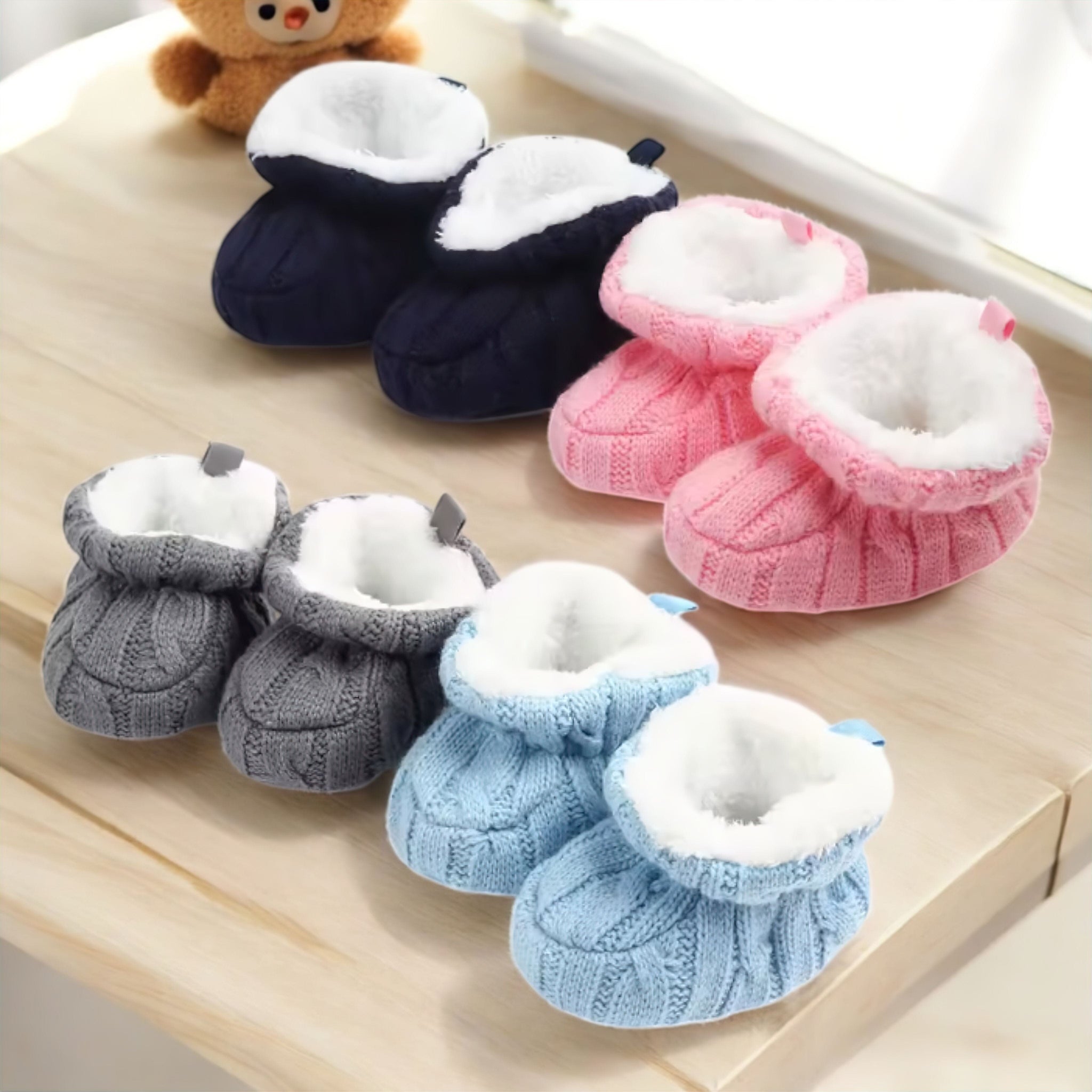 Cotton Winter Boot (JS) WB image updated Shoes + Socks Baby Boujee 