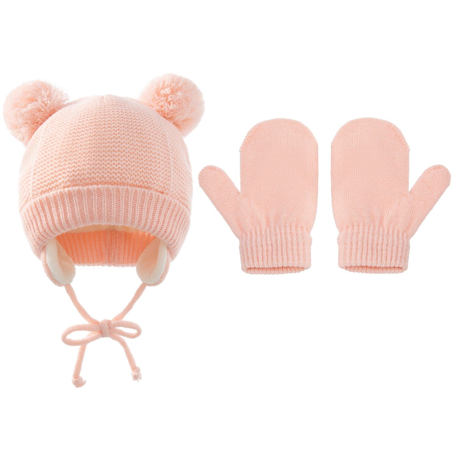 Stylish Beanie & Gloves Accessories + Essentials USAdrop Pink 