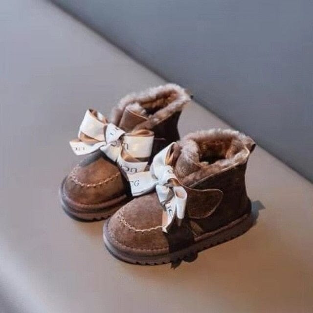 Snuggle Boots Shoes + Socks USAdrop 5.31” (13.5cm) Chocolate 