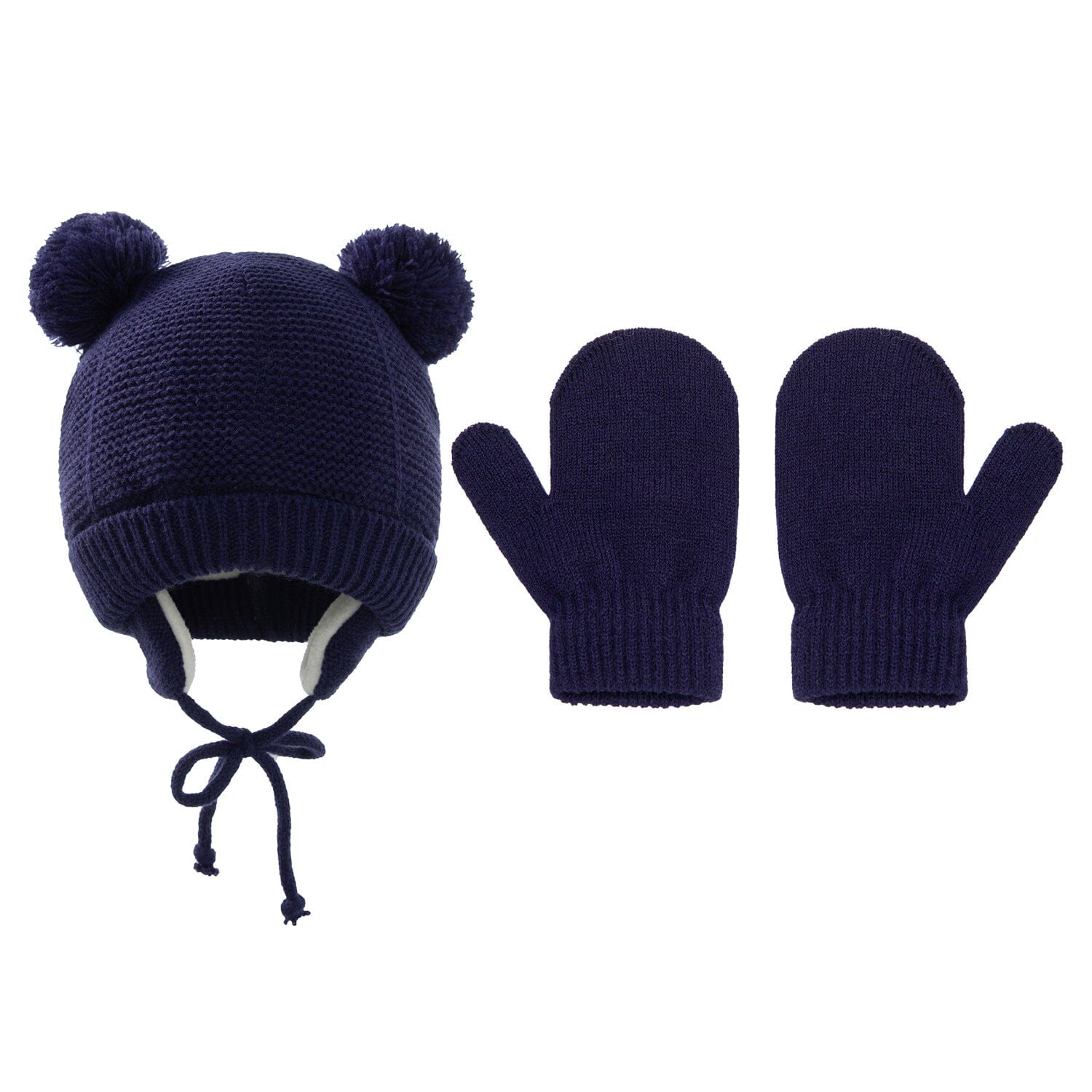 Stylish Beanie & Gloves Accessories + Essentials USAdrop Navy 