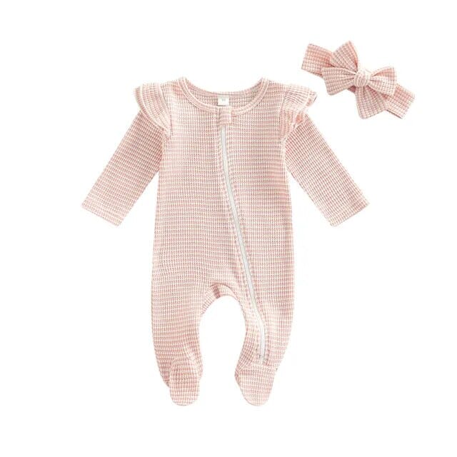 Newborn Girl's Long Sleeve Romper Girls Clothing Baby Boujee Pink 6-9M 