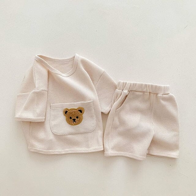 Sunshine Smiles Set Unisex Clothing Baby Boujee Beige 6M 