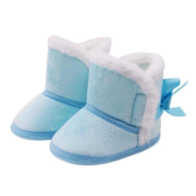 Tiny Toes Toasties Shoes + Socks USAdrop Blue 0-6M: 4.52" (11.5cm) 