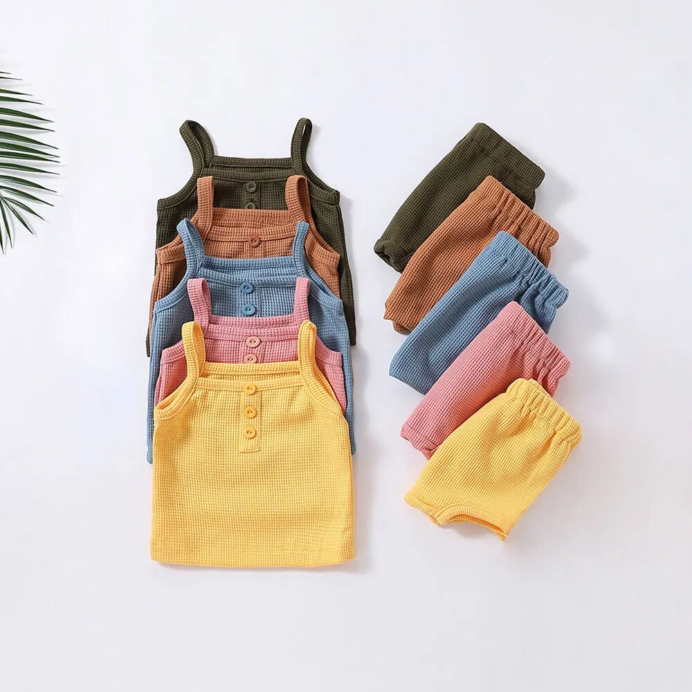 Summer Cotton Waffle Set