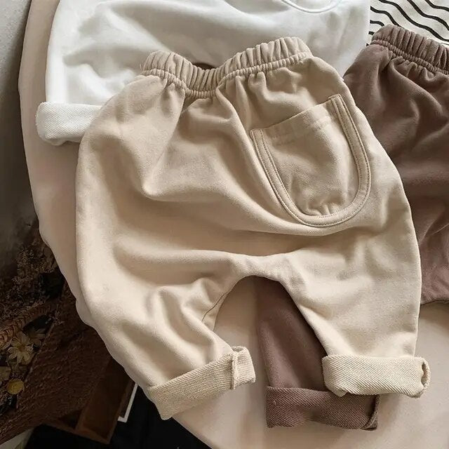 Comfy Baby Pants Boys Clothing Baby Boujee Beige 6-12M 