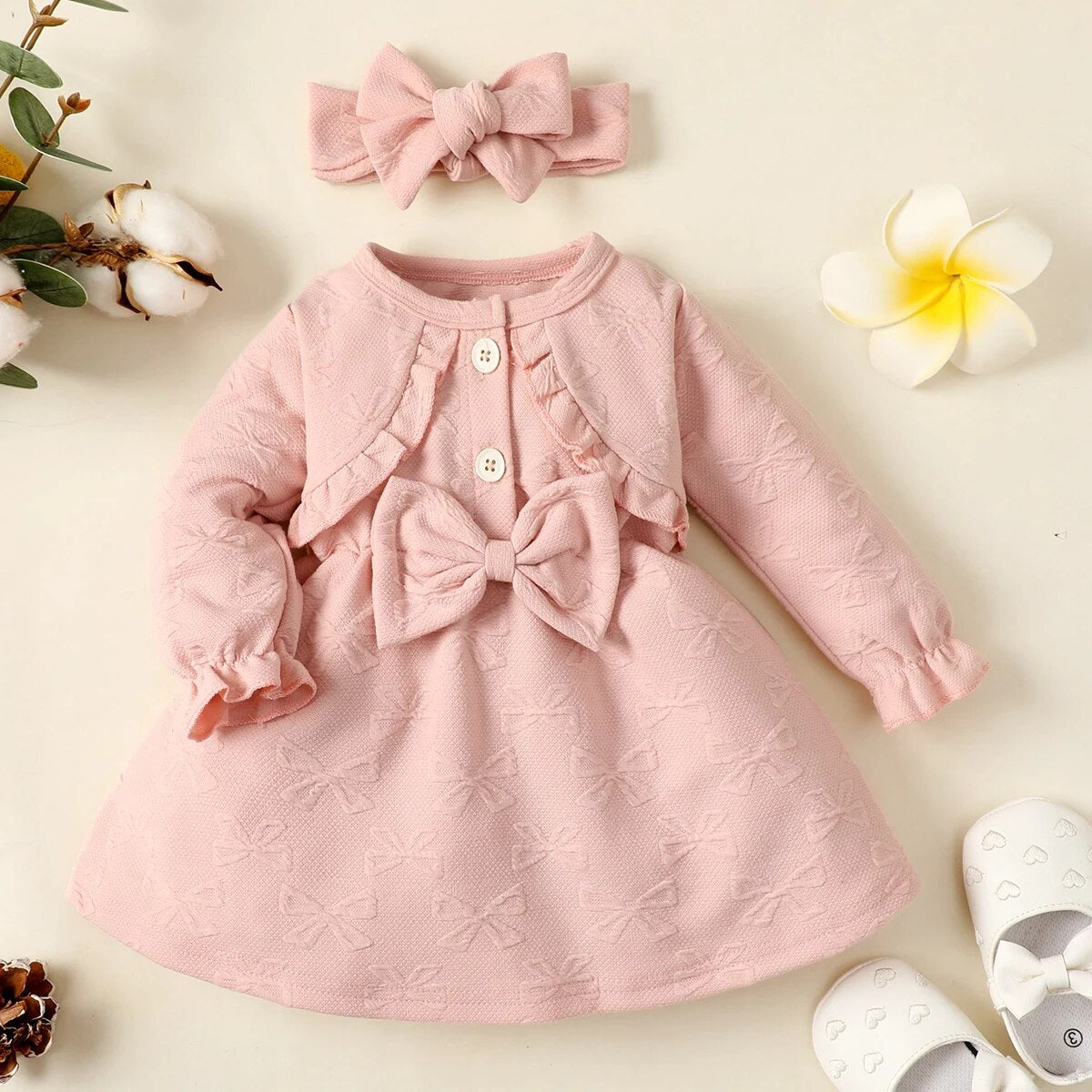 Little Princess Pink Bow Dress Girls Clothing Baby Boujee 