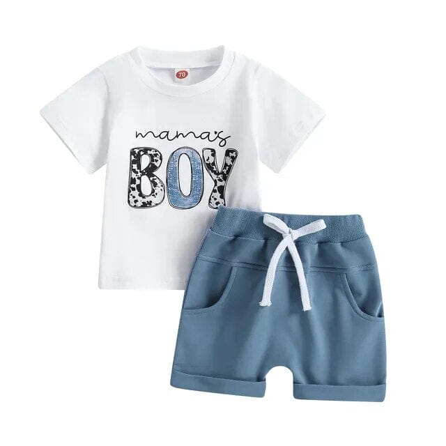 Cute Casual Outfit Boys Clothing Baby Boujee 0-6M Mamma's Boy 