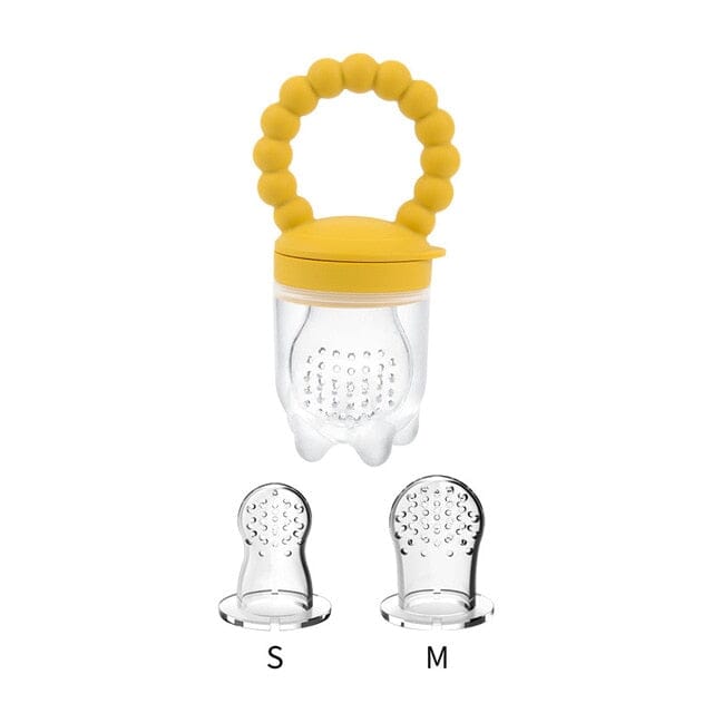 Pacifier Food Nibbler Accessories + Essentials Baby Boujee Yellow 