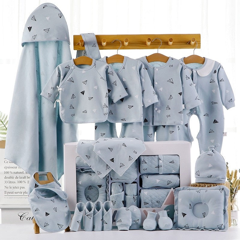 Pure Baby Gift Set Newborn + Infant Baby Boujee Blue 0-3M 