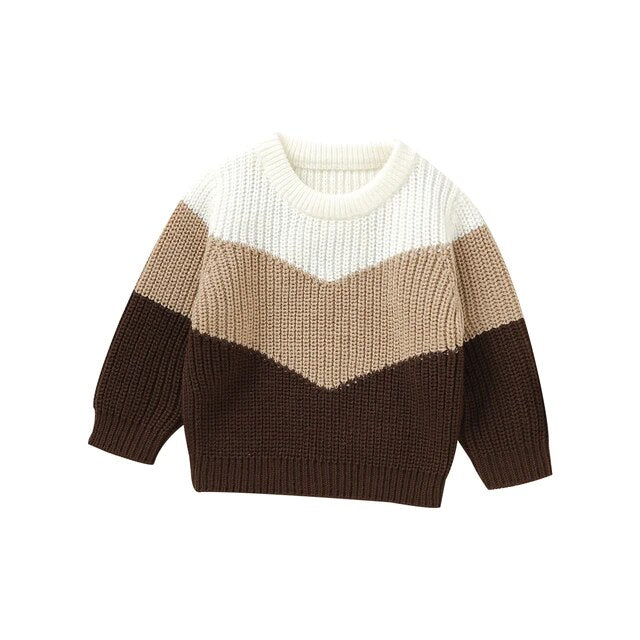 Cozy Patchwork Toddler Sweaters