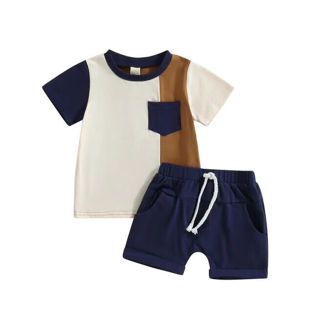 Boys Summer Clothes Set Boys Clothing Baby Boujee Blue 6-12M 