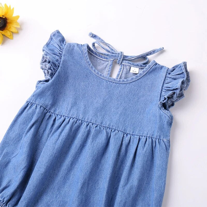 Denim Cool Baby Jumpsuit Set